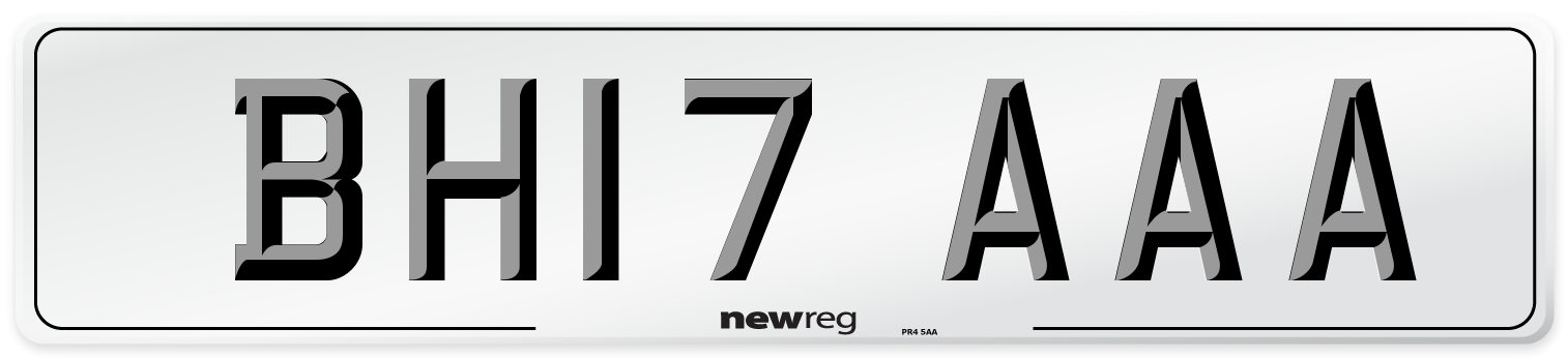 BH17 AAA Number Plate from New Reg